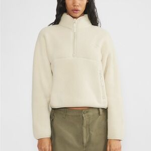 Aritzia Yellow Fleece Sweater - Small